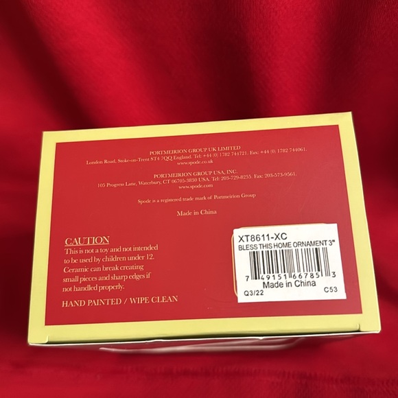 Spode “Bless This Home” Christmas Ornament NIB - Picture 4 of 8